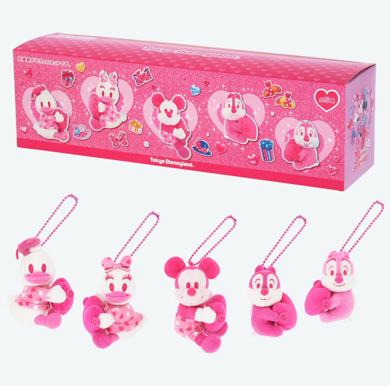 TDR - Minnie Mouse Funderland 2026 Collection x Mystery Plush Charm Whole Box of 5 (Release Date: Jan 13, 2026)