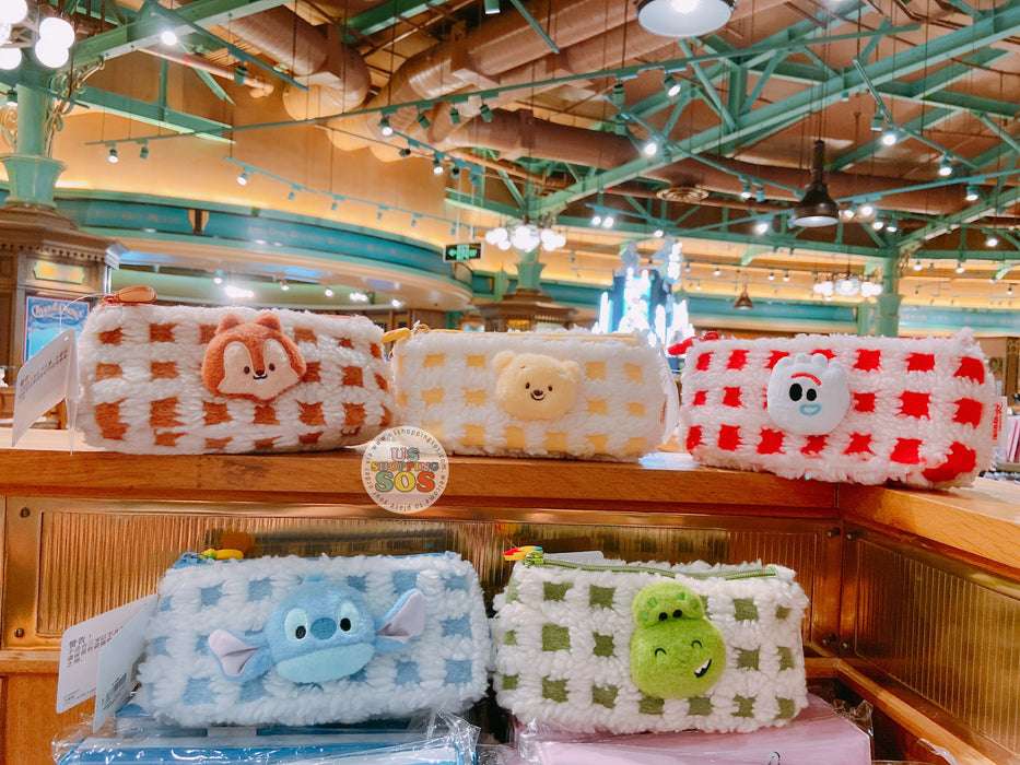 SHDL - Fluffy Waffle Pattern Multi- Function Pouch x Winnie the Pooh