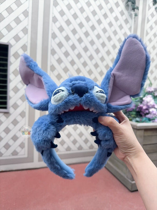 HKDL - Stitch Open Mouth Plushy Big Ears Headband