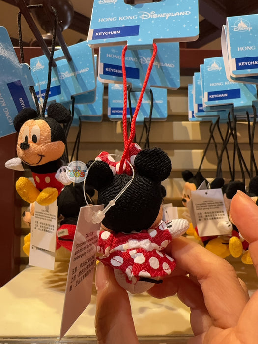 HKDL - Minnie Mouse "Japan Fabric Like" Plush Keychain
