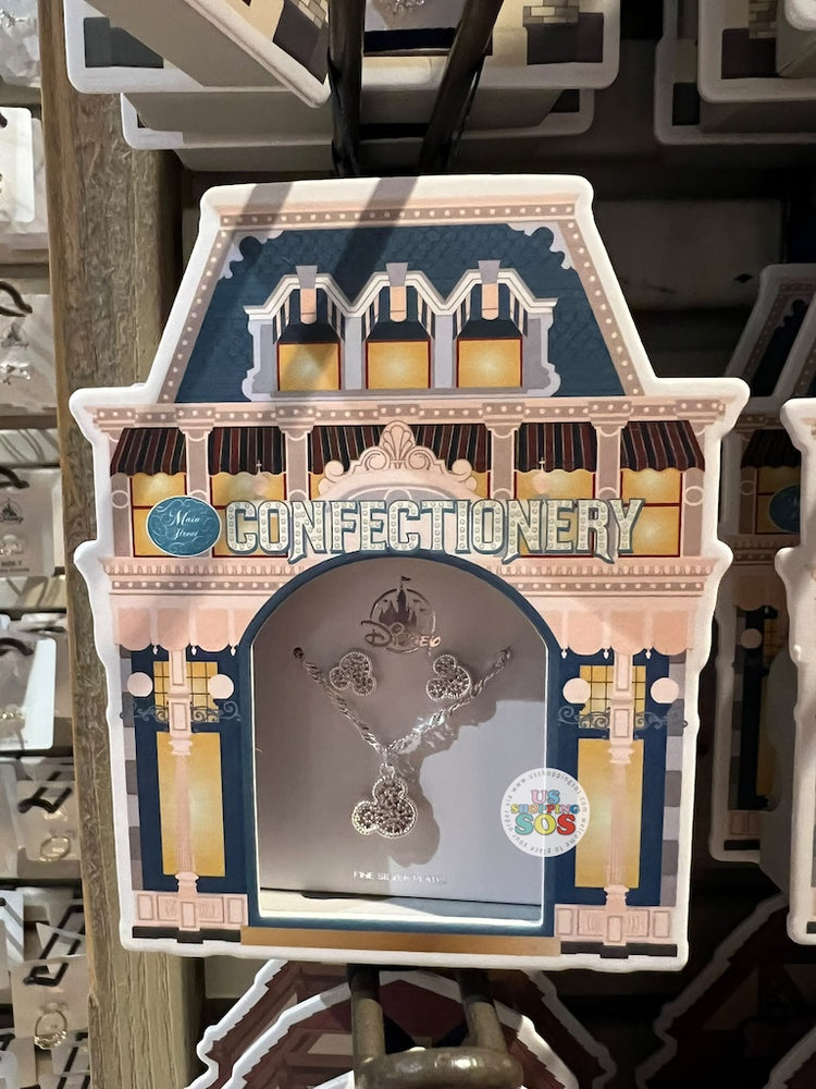 DLR/WDW - Main Street U.S.A Confectionery Mickey Necklace and Earring Set 2026