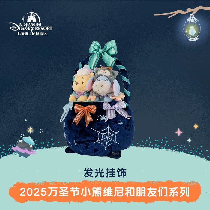 SHDL - 2025 Winnie the Pooh & Friends Halloween Collection x Winnie the Pooh & Eeyore "Light Up" Plushy Basket (Release Date: Sept 15, 2025)