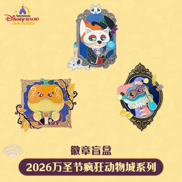 SHDL - 2026 Halloween Zootopia Collection x Mystery Pin Box (Release Date: Oct 4, 2026)