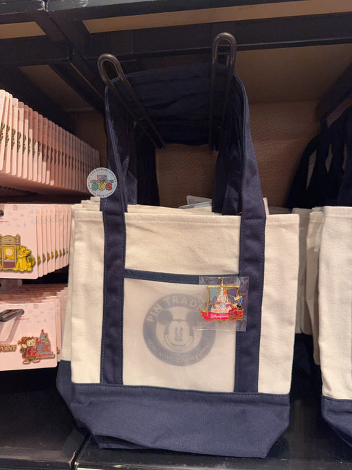 HKDL - 2026 Hong Kong Disneyland Pin Trading Tote Bag with Pin