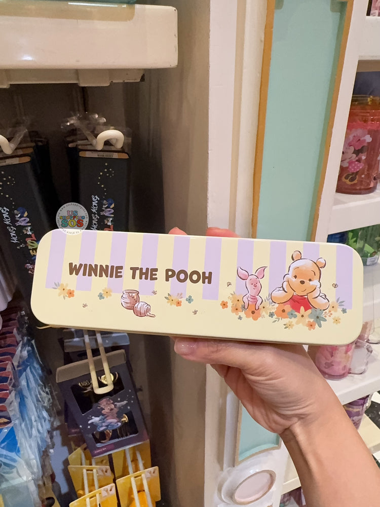 HKDL - Winnie the Pooh & Piglet ‘Purple & Yellow’ Cutlery Box Set
