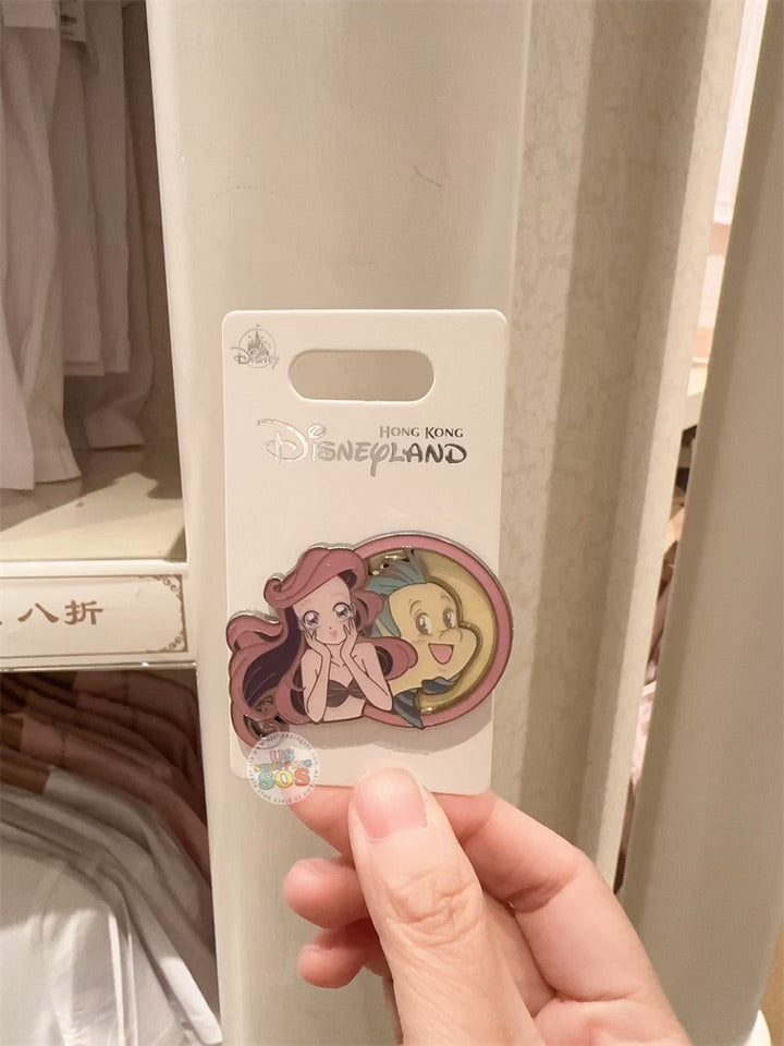 HKDL - Disney Princess "Manga Style" x Ariel & Flounder Pin