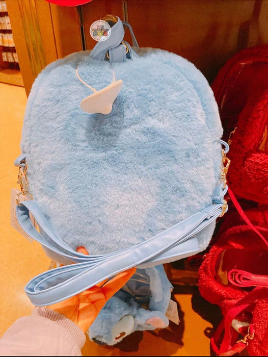 SHDL -Stitch Fluffy Backpack with Clear Window