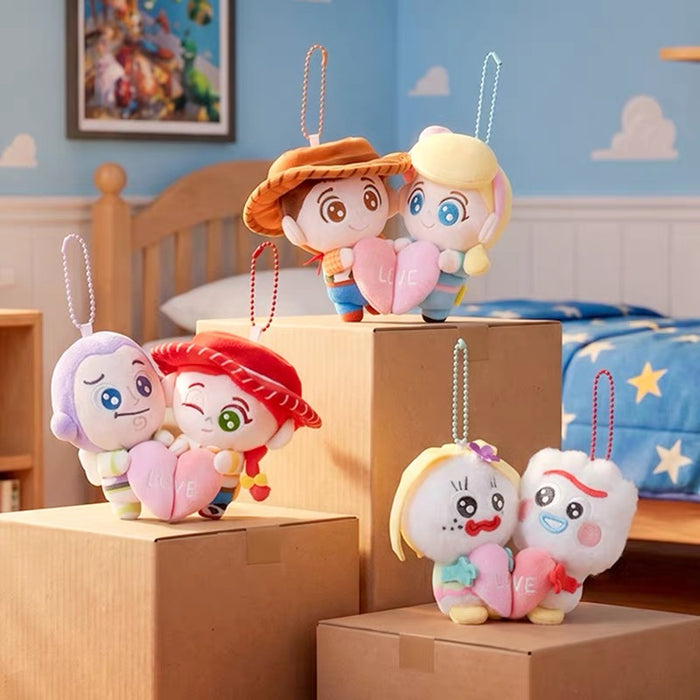 China Exclusive Potdemiel - Toy Story 5 Confesshion x Buzz Lightyear & Jessie "Heart" Plush Keychain
