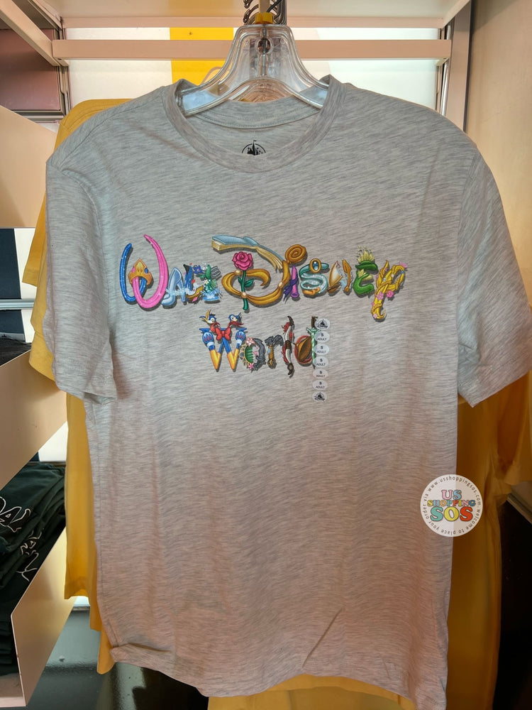 DLR/WDW - Disney Princess in Park Logo Light Grey Graphic Tee (Adult)