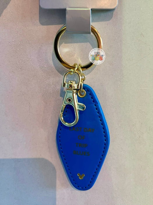 DLR/WDW - Logo Mania 2026 Last Day of Trip Blues - Cobalt Blue Imitation Leather Keychain