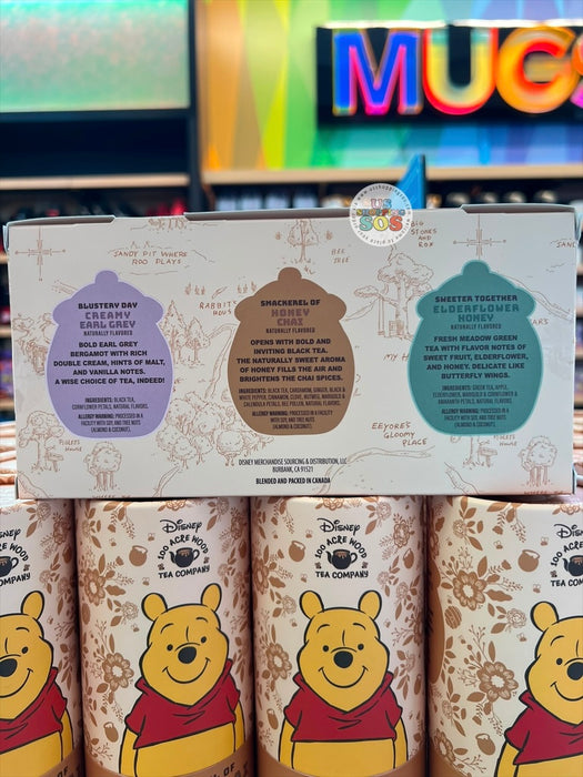 DLR/WDW - Disney 100 Acre Wood Tea Company - Pooh & Friends/Pooh/Owl Tea Variety Pack (7 Green or Black Bags Each)