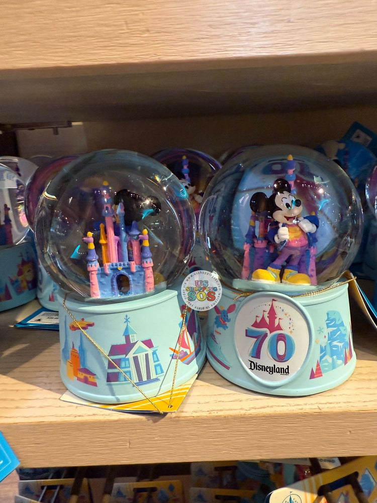DLR - Disneyland 70th Celebration - Mickey Mouse Small Snowglobe