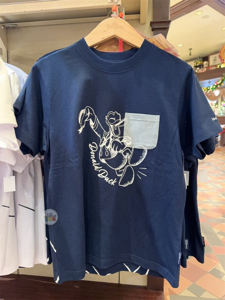 HKDL - Donald Duck Denim POC T-Shirt for Adults