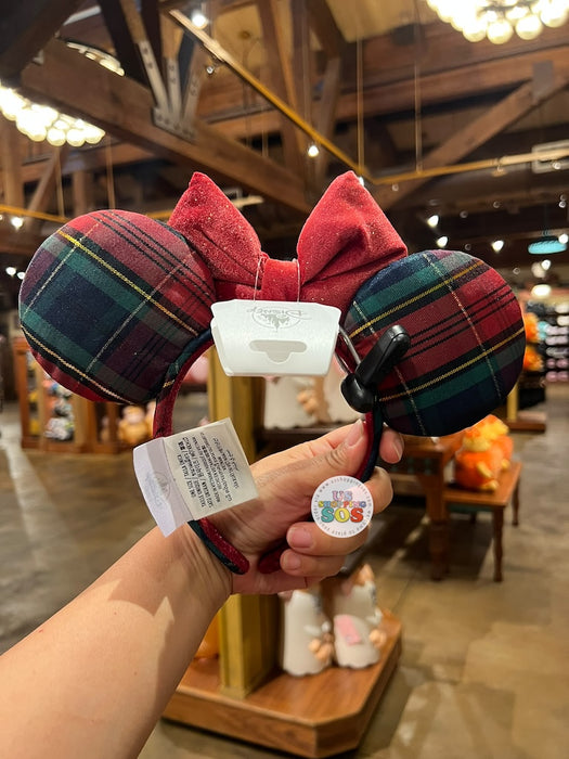 DLR/WDW - Christmas 2026 - Minnie Plaid Holiday Ear Headband