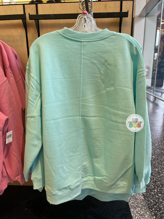 DLR/WDW - Lady and the Tramp 2026 - Lady Face Icon Park Logo Aqua Fleece Pullover (Adult)