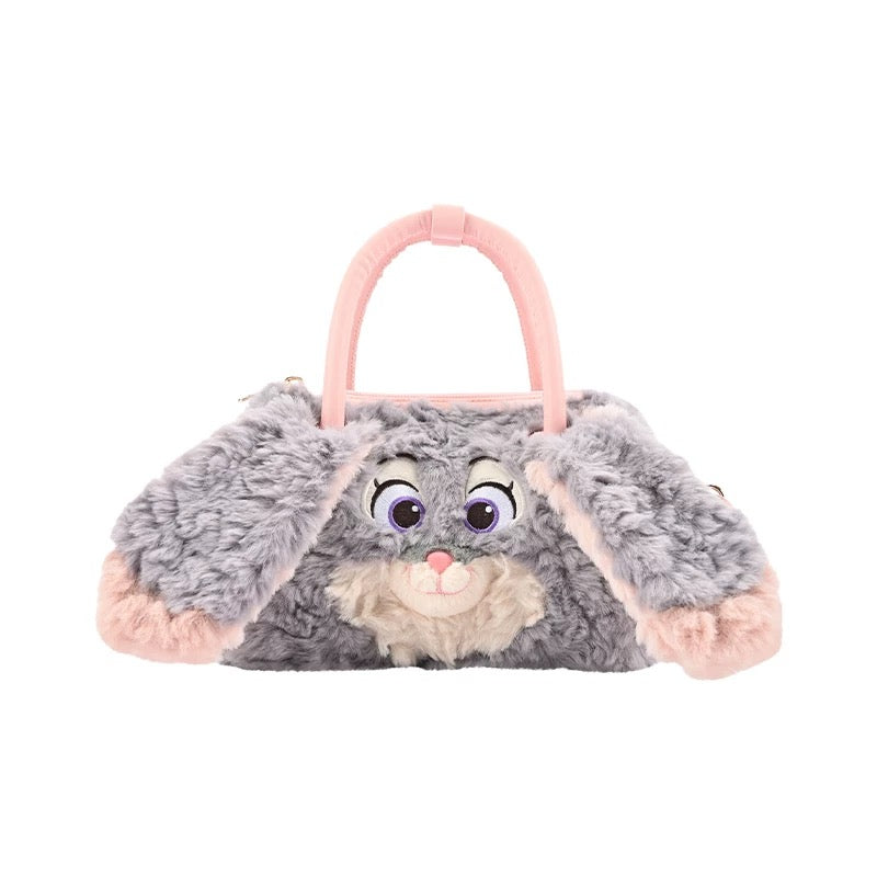 China Exclusive- Fluffy Big Face Judy Hopps 2 Ways Bag with Handle