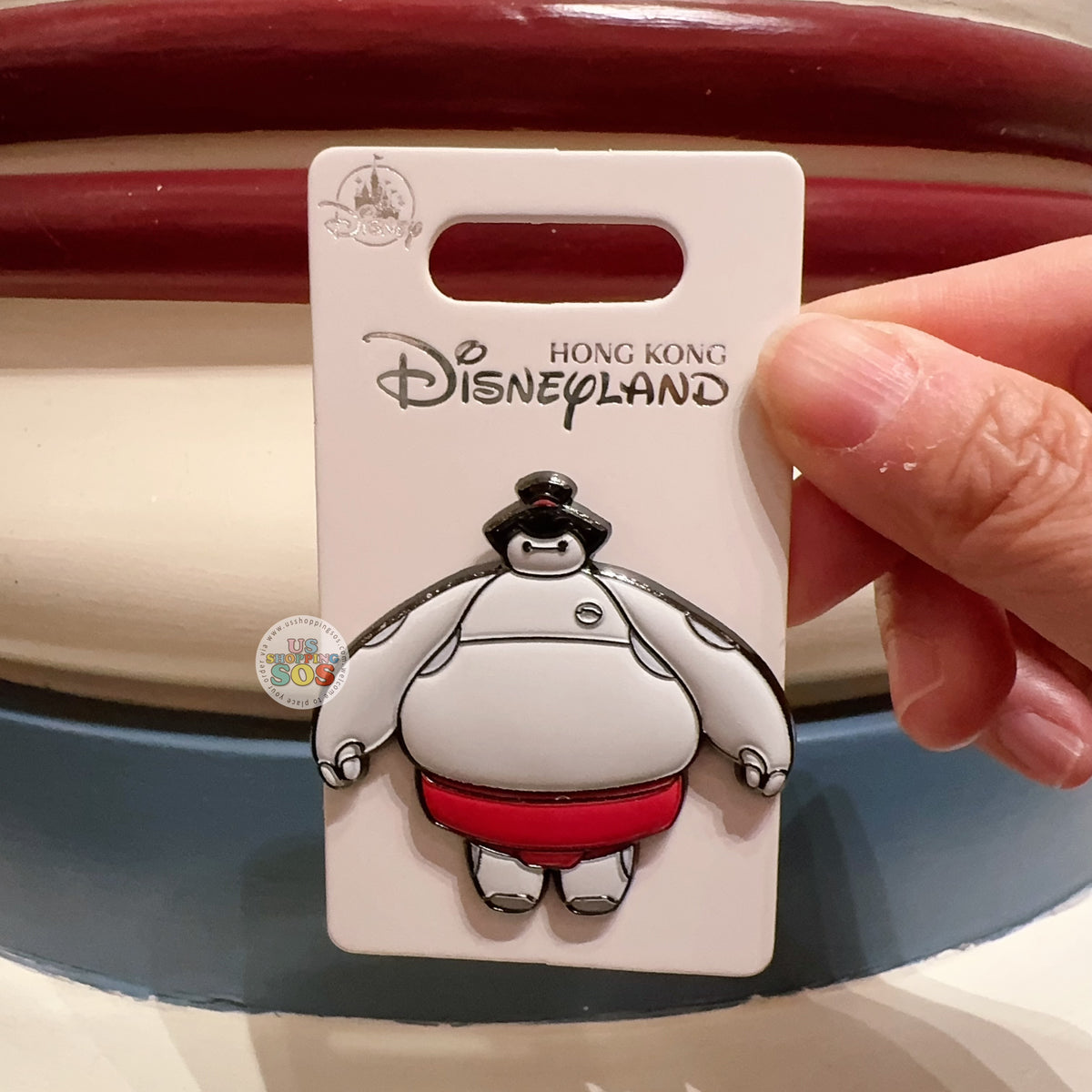 HKDL - Big Hero 6 Baymax Palm Pin Badge — USShoppingSOS