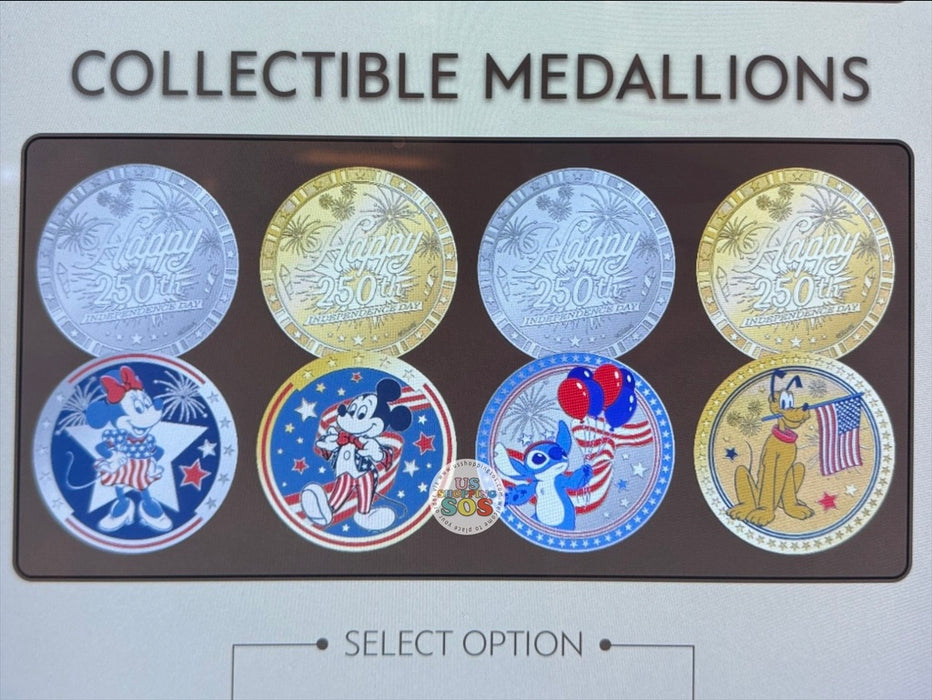 WDW - Color Collectible Medallions 2026 - Epcot The Land Happy 250th Independence Day