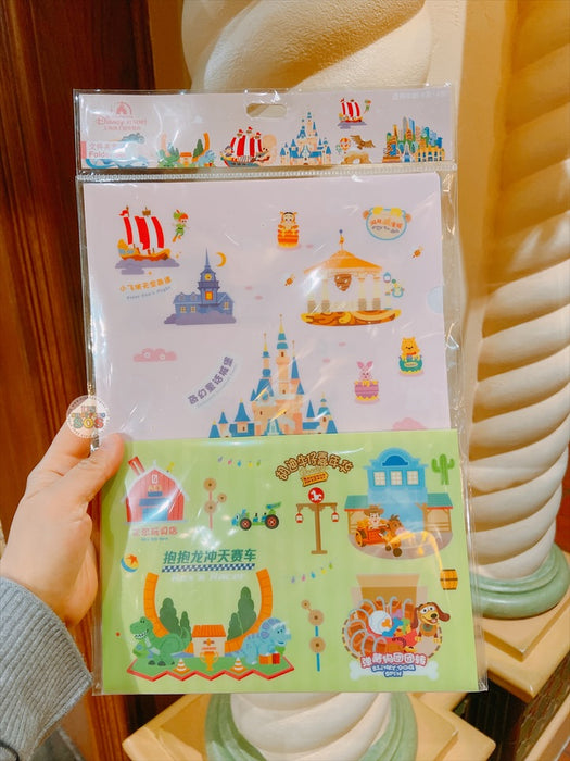 SHDL - Park Attraction Collection x Clear Folders Set