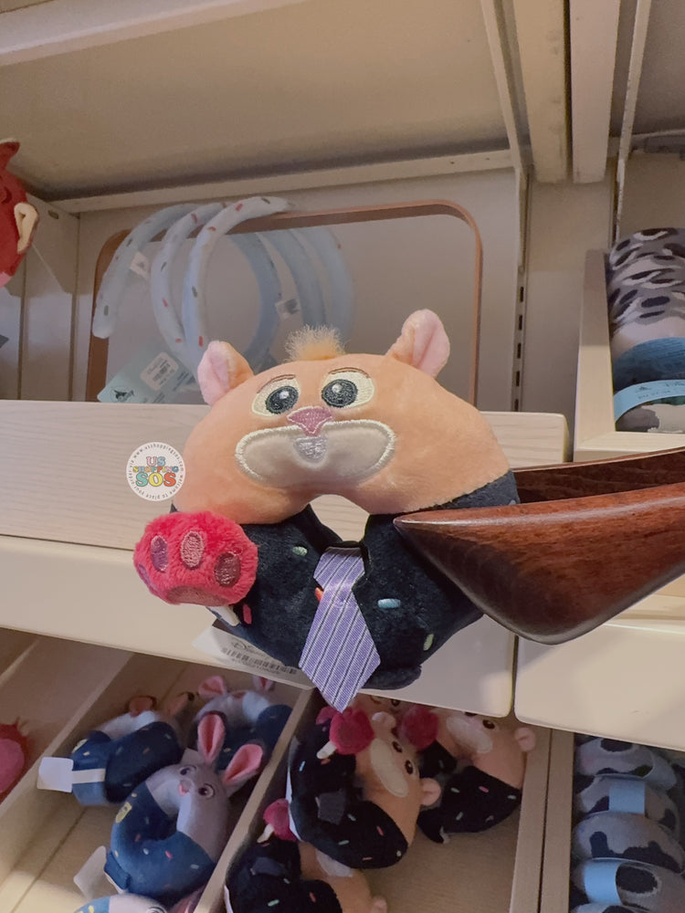 HKDL - Donut Worry BETTER ZOOGETHER Collection x The Lemmings Dark Chocolate Donut Puff Create your Own Headband Plush Toy