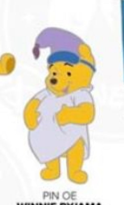 DLP - Winnie the Pooh in Pajama Pin Badge