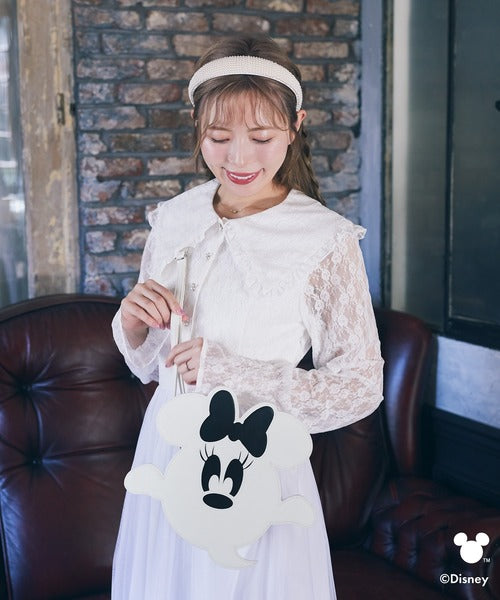 Japan Exclusive - Minnie Mouse Ghost Shaped Luminous Shoulder Bag