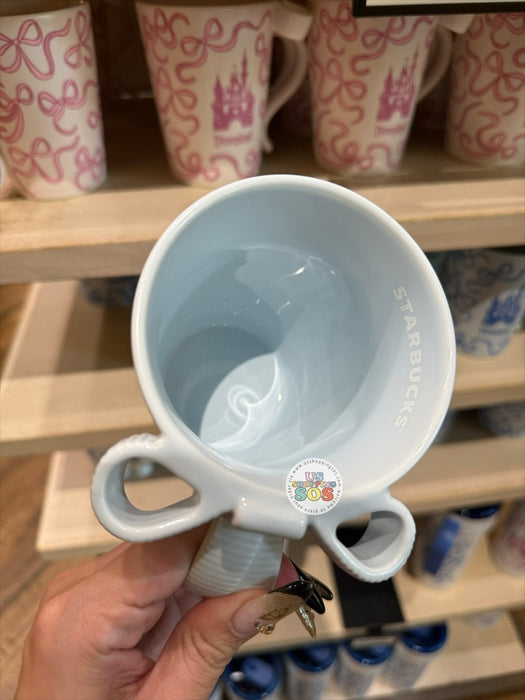 DLR/WDW - Starbucks Castle & Ribbon Park Logo Blue Ceramic Mug