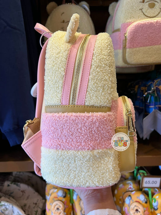 DLR/WDW - Winnie the Pooh - Loungefly Pooh Pastel Fuzzy Chenille Backpack