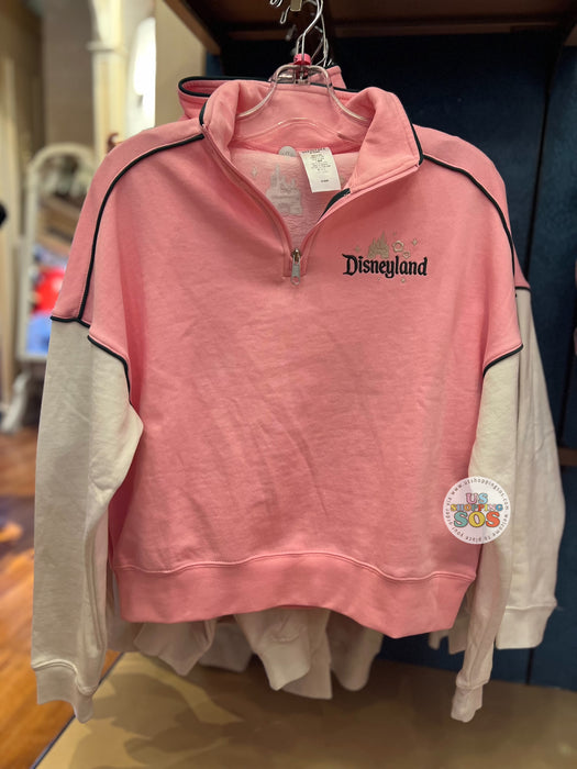 DLR/WDW - Park Logo Living My Happily Ever After Pink Pullover (Adult)