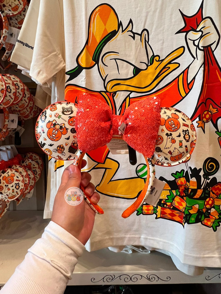 DLR/WDW - Halloween 2026 Mickey Mouse & Family Collection x Minnie Mouse Candy Sequin Bow Ear Headband