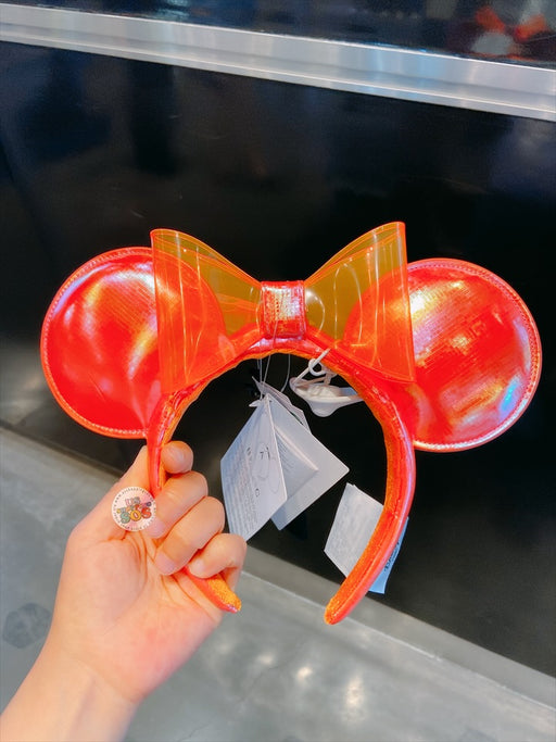 SHDL - Tron Iridescent Orange Red Light Up Minnie Mouse Ear Headband