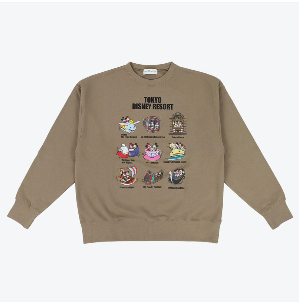 TDR - 2026 Mickey & Minnie Mouse Enjoying Tokyo Disney Resort Sweatshirt for Adults (Release Date: Oct 8, 2026