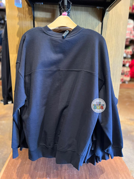 DLR/WDW - Christmas 2025 - Red Green Plaid Park Logo Authentic Castle Original Black Pullover (Adult)