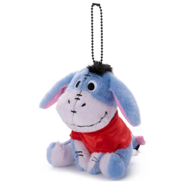 Japan Takara Tomy - Winnie the Pooh 100th Anniversary x Eeyore Red Shirt Pop Ball Plush Keychain (Release Date: Jul 18, 2026)