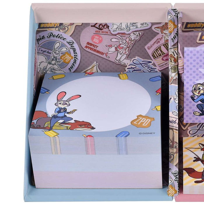 JDS - 2026 Judy Hopps & Nick Wilde ‘Sticker Style’ Sticky Notes & Memo Pad with Pen Stand