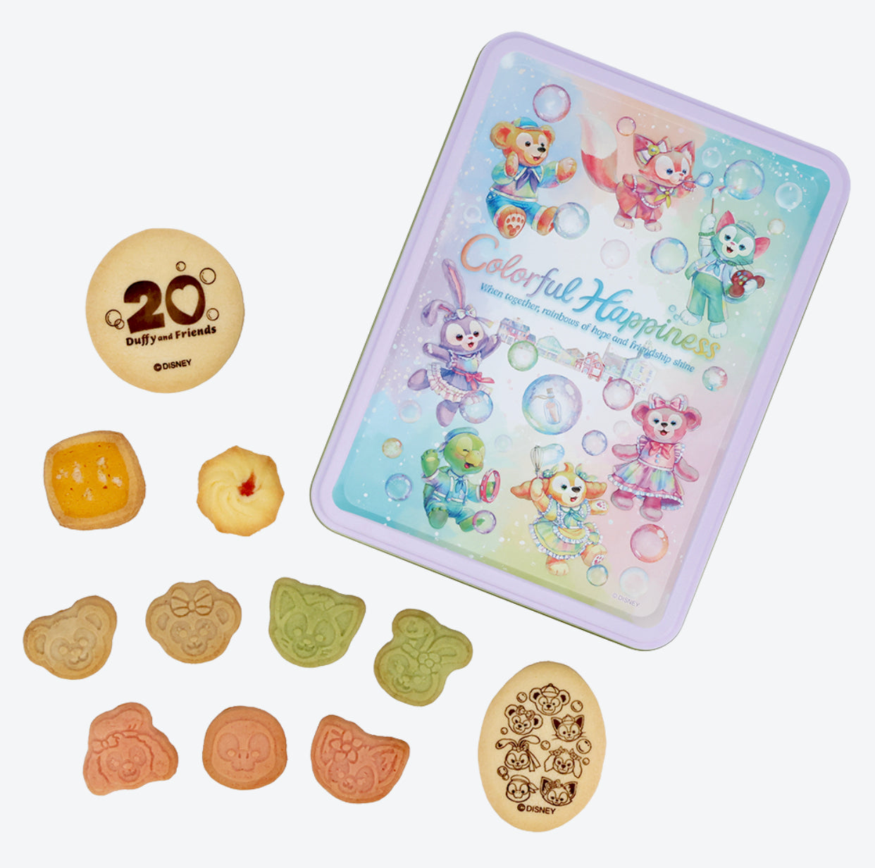 TDR - Duffy & Friends 20th Anniversary: Colorful Happiness x Duffy & Friends Assorted Cookies Box Set (Release Date: Apr 8, 2025)