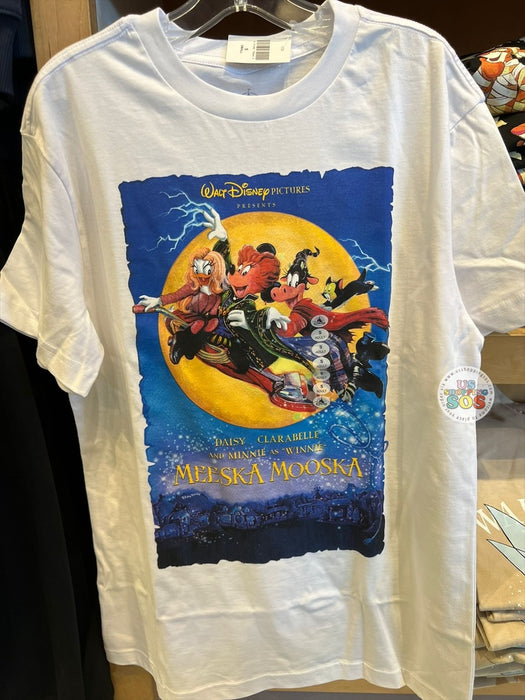 DLR/WDW - Halloween 2026 - Hocus Pocus Daisy, Minnie, and Clarabelle Cow “Meeska Mooska” White Graphic Tee (Adult)