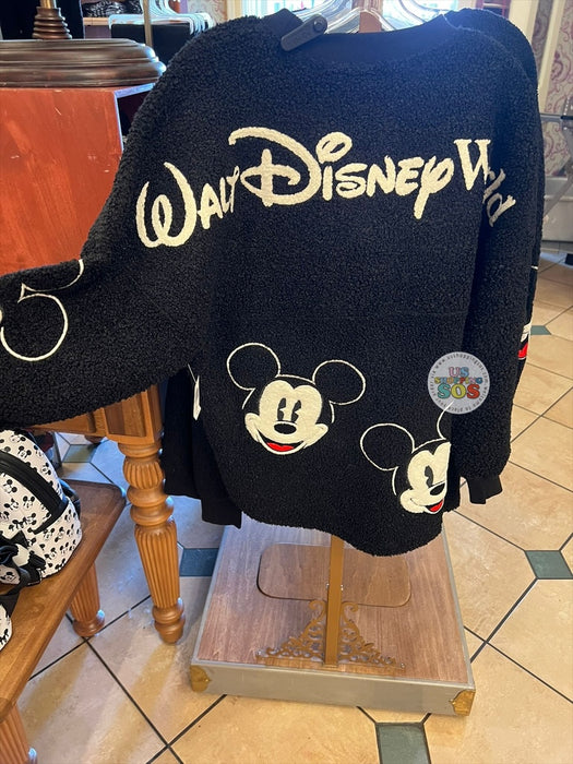 DLR/WDW - Spirit Jersey Mickey Park Logo Black Sherpa Pullover (Adult)