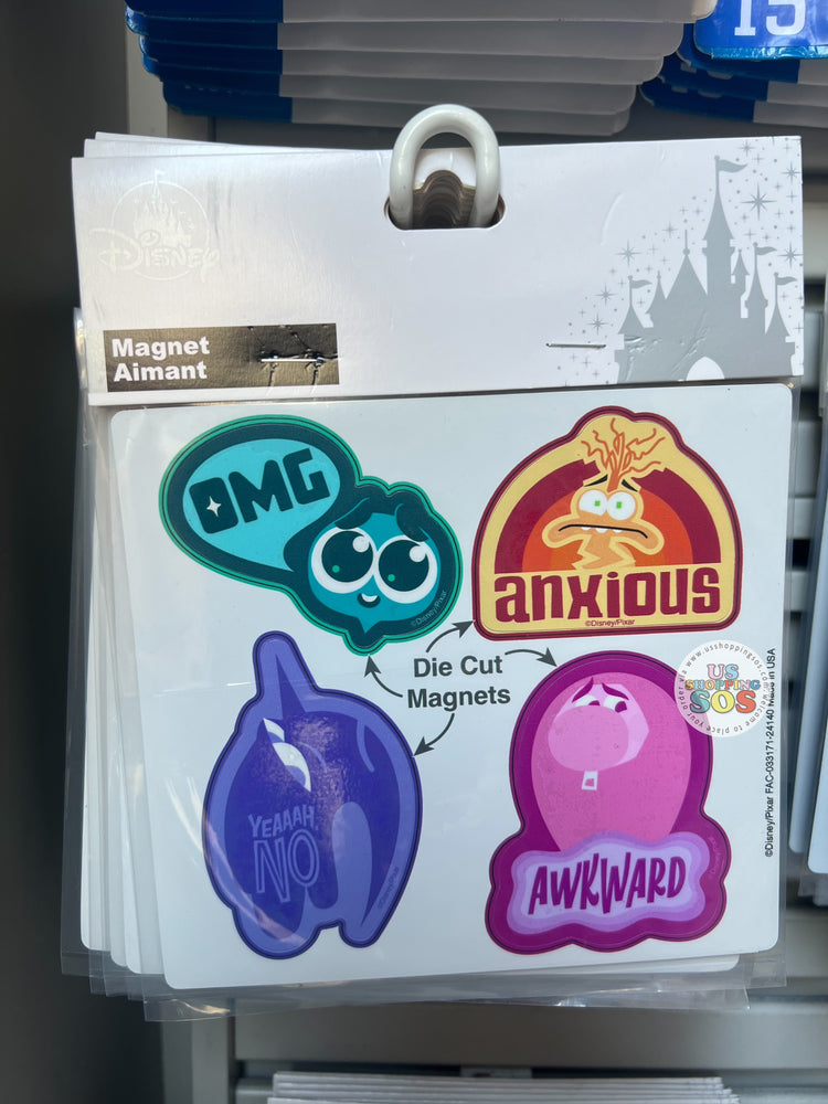 DLR/WDW - Inside Out 2 - Anxiety, Embarrassment , Ennui & Envy Die-Cut Magnet