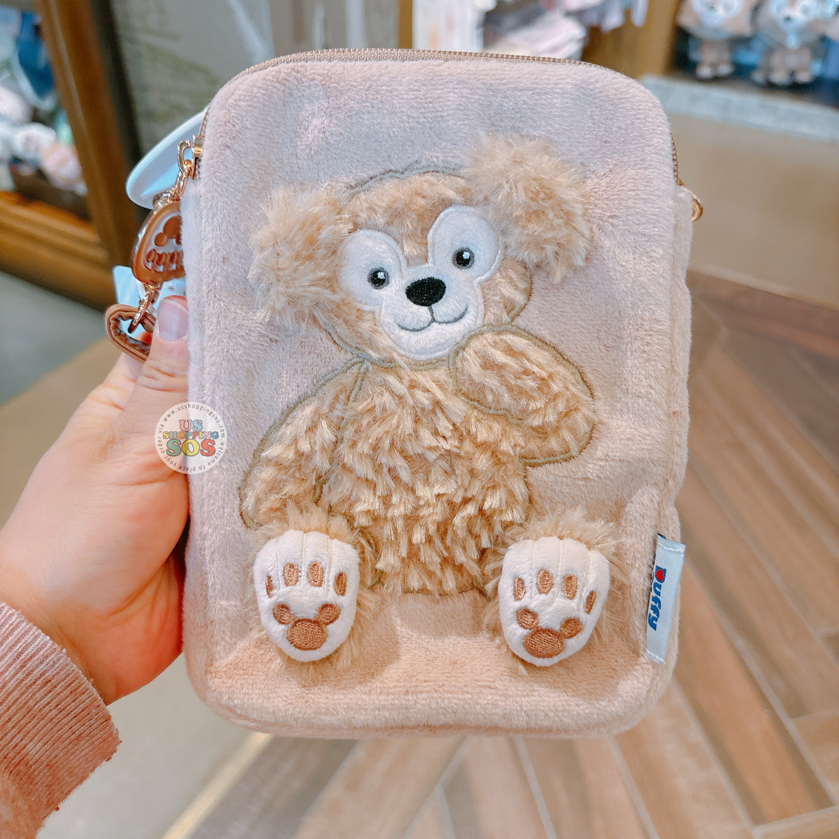 SHDL - Duffy and Friends x Fluffy Duffy Crossbody Pouch with Clear