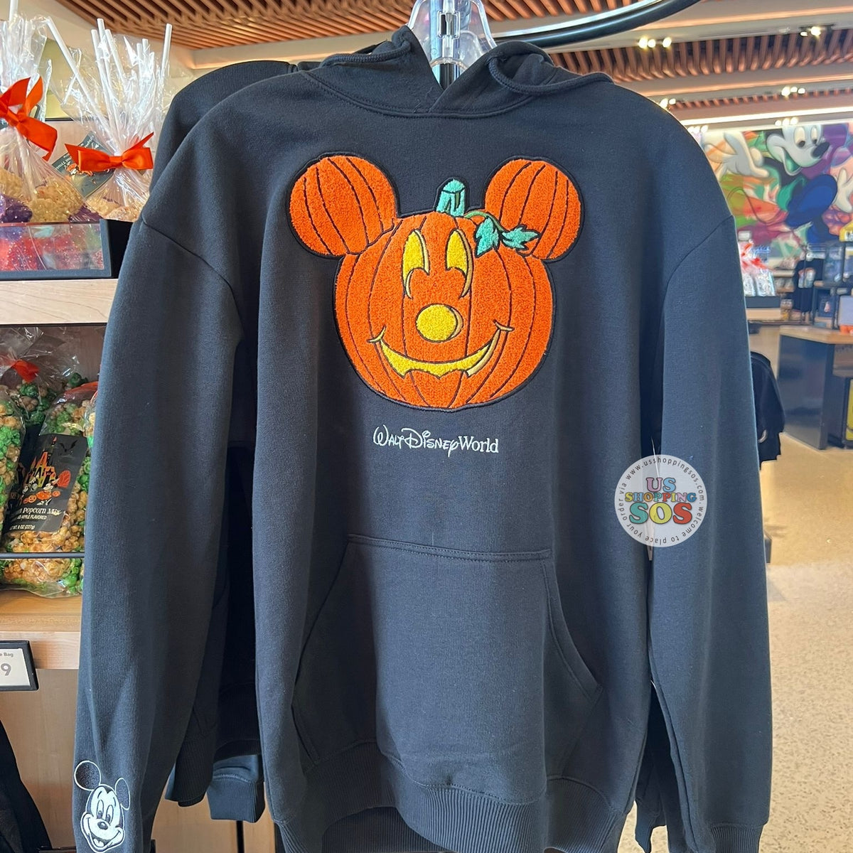 DLR/WDW - Halloween 2025 - Mickey Jack-'o-Lantern Black Hoodie DLR/WDW - Halloween 2025 - Mickey Jack-'o-Lantern Black Hoodie