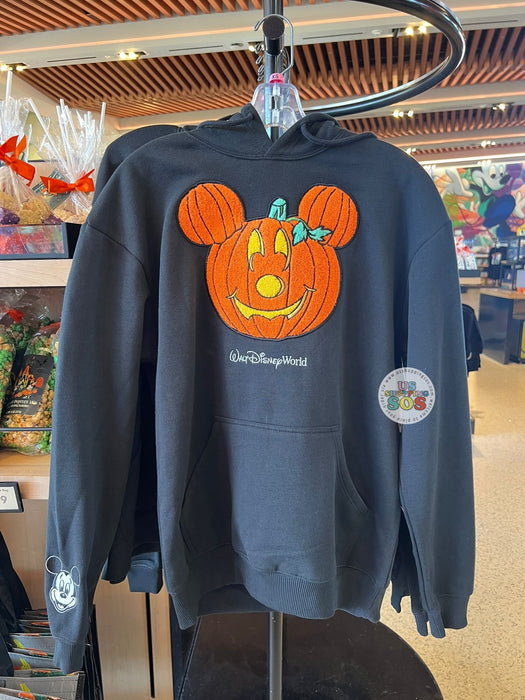 DLR/WDW - Halloween 2025 - Mickey Jack-‘o-Lantern Black Hoodie Pullover (Adult)