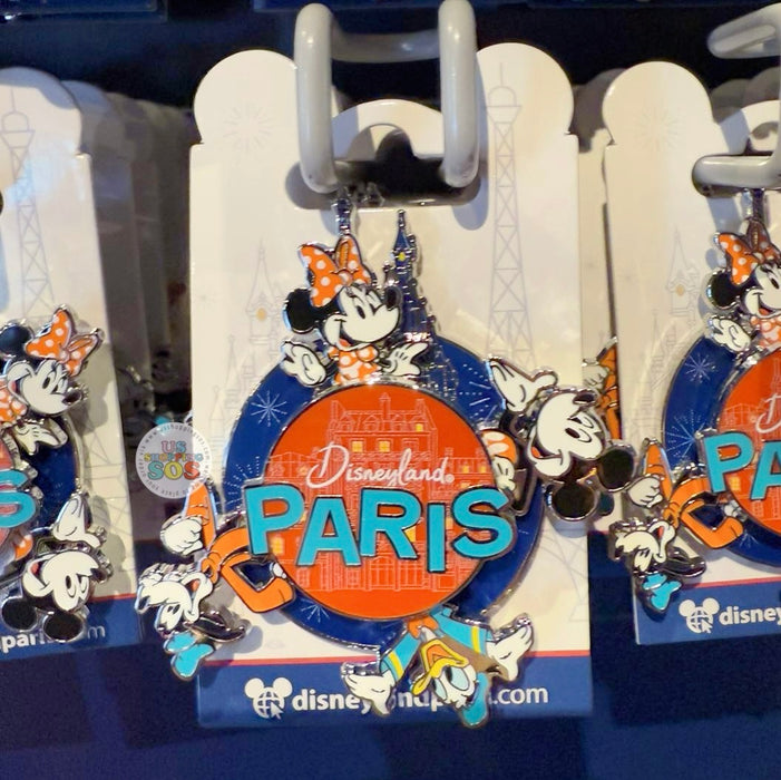 DLP - Disneyland Paris Mickey Mouse and Friends & Eiffel Tower Pin Badge
