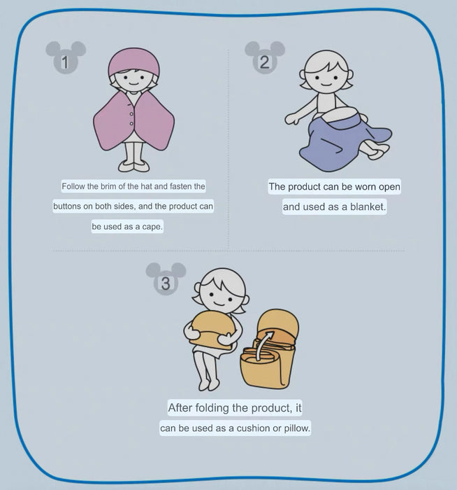 SHDL - Goofy with Hands Multi-Function Blanket (Ears are Moveable!!)