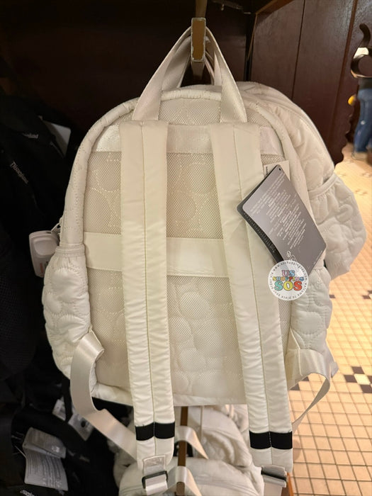 DLR/WDW - Mickey Mouse Park Logo Quilted Headband Friendly White Mini Backpack