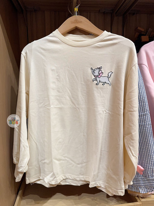 HKDL - Marie & Ribbon Sweatshirt Color White (Adults)