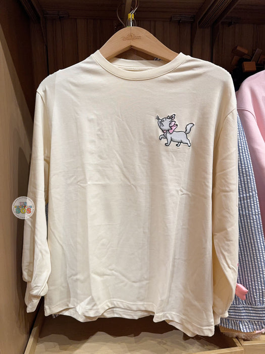 HKDL - Marie & Ribbon Sweatshirt Color White (Adults)