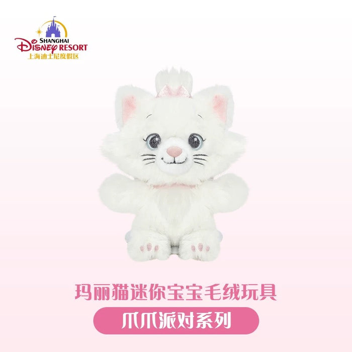 SHDL - Disney Cats "Paw Paw" Party x Sitting Marie Shoulder Plush Toy (with Magnets)