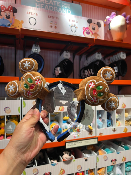 DLR/WDW - Christmas 2025 - Create Your Own Headband - Gingerbread Mickey Headband Plush