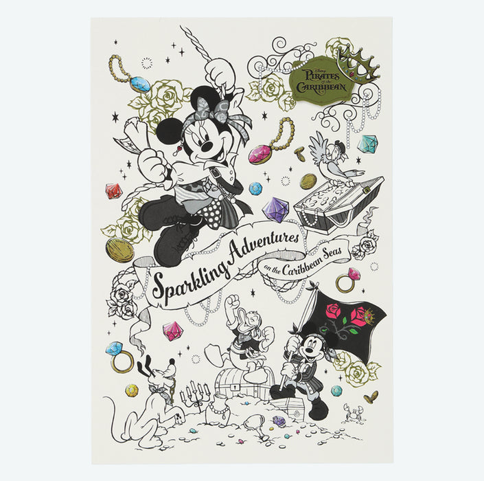 TDR - Mickey & Friends Disney Pirates of the Caribbean 2025 Collection x Post Cards Set of 3